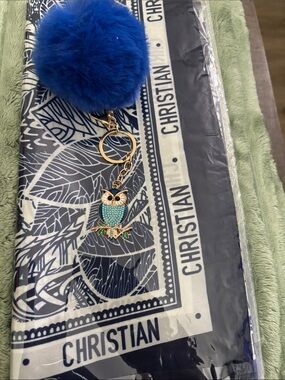Fashion Scarf- Bag Charm and Brooch 👛